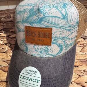 Legacy Eleuthera Bahamas Leather Turtle Tag Ball Cap